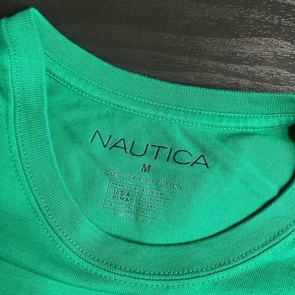 Men's Nautica Emerald Green Tee Size Medium - Picture 4 of 4